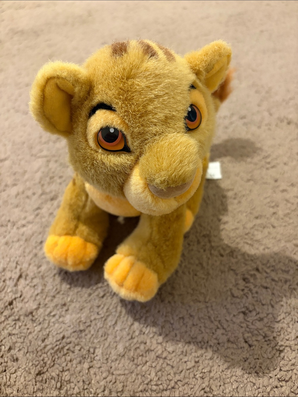 Disney Lion King Simba Plush in Yellow and Orange Accents